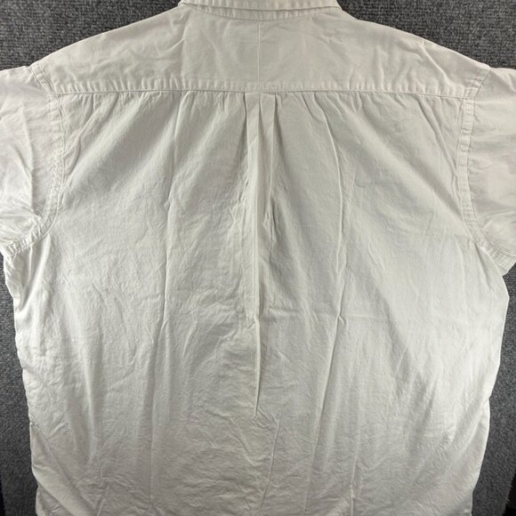 Gitman Bros Pinpoint Button-Down All Cotton 18.5 35 Oxford TTX White Shirt Solid - Picture 11 of 16